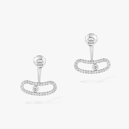 [⭐Spark]MOVE UNO SILVER DIAMOND EARRINGS