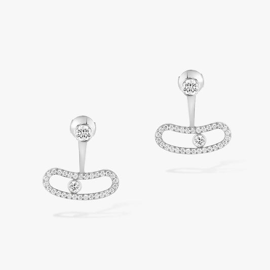 [⭐Spark]MOVE UNO SILVER DIAMOND EARRINGS