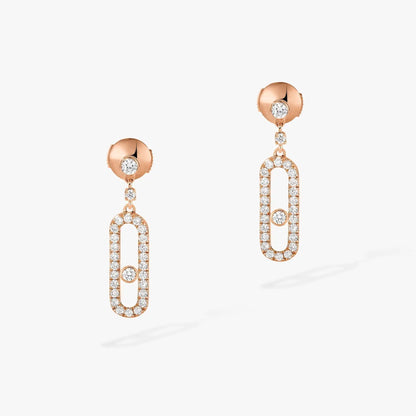 [⭐Spark]DORMEUSES MOVE UNO DIAMOND EARRINGS