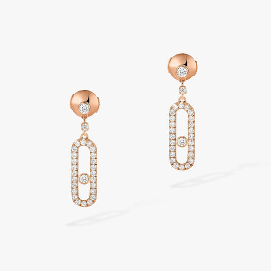 [⭐Spark]DORMEUSES MOVE UNO DIAMOND EARRINGS
