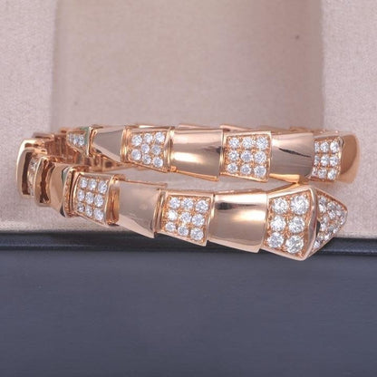 [⭐Spark]SERPENTI BRACELET PINK GOLD DIAMOND