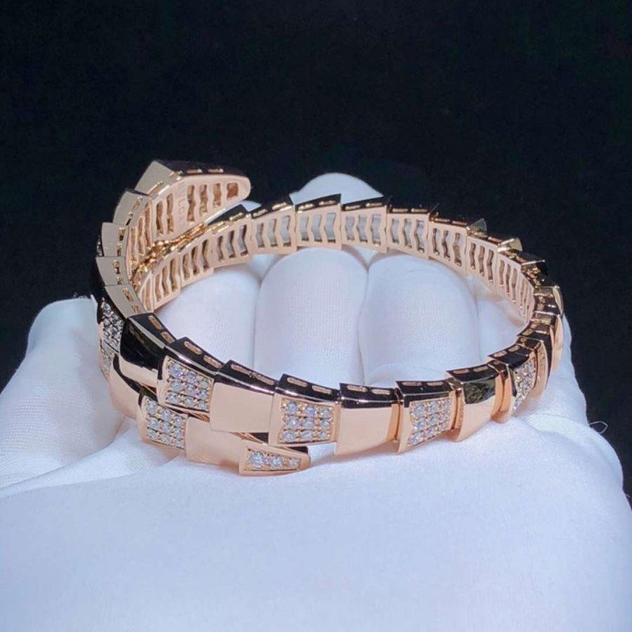 [⭐Spark]SERPENTI BRACELET PINK GOLD DIAMOND