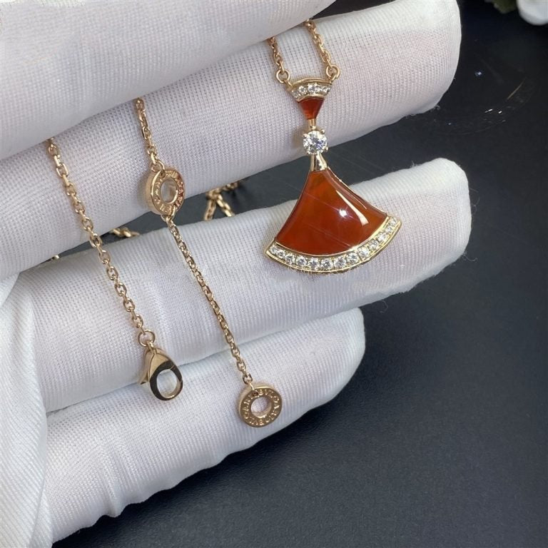 [⭐Spark]DREAM NECKLACE CARNELIAN DIAMOND