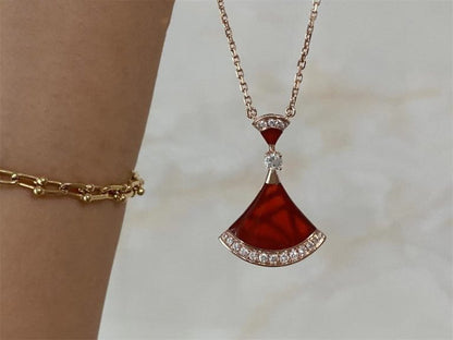 [⭐Spark]DREAM NECKLACE CARNELIAN DIAMOND