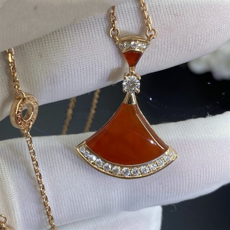 [⭐Spark]DREAM NECKLACE CARNELIAN DIAMOND