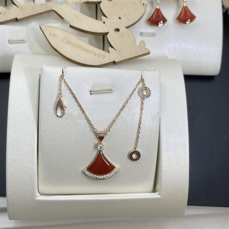 [⭐Spark]DREAM NECKLACE CARNELIAN DIAMOND