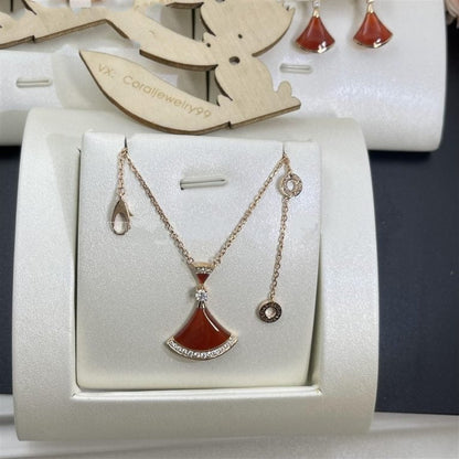 [⭐Spark]DREAM NECKLACE CARNELIAN DIAMOND