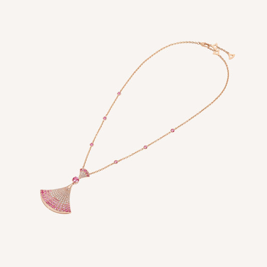 [⭐Spark]DREAM NECKLACK DIAMOND PINK GOLD