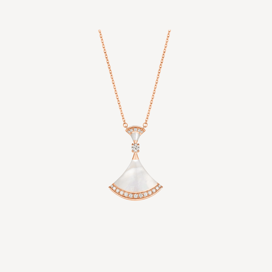 [⭐Spark]DREAM NECKLACE MOP PINK GOLD DIAMOND
