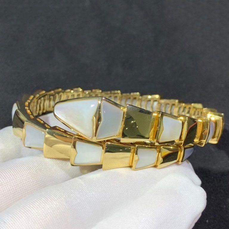 [⭐Spark]SERPENTI BRACELET MOP GOLD