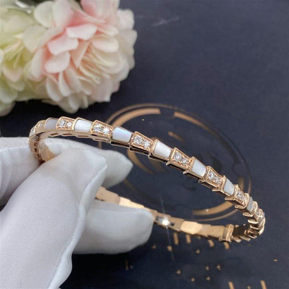 [⭐Spark]SERPENTI BRACELET PINK GOLD MOP DIAMOND