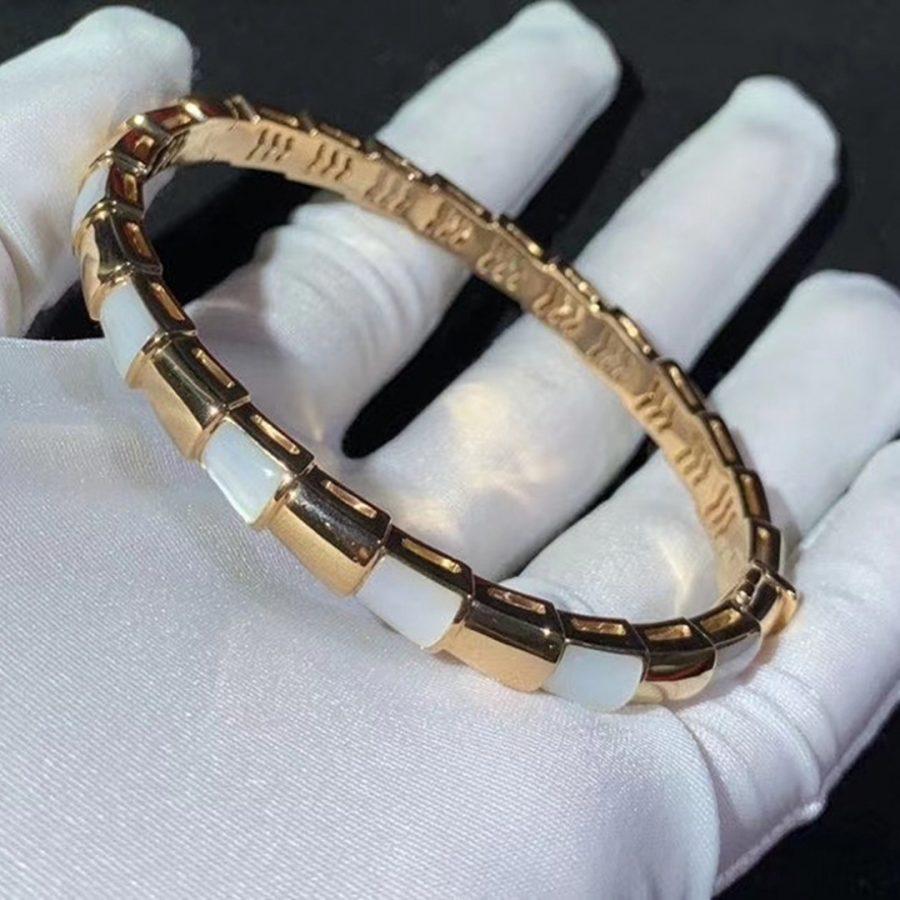 [⭐Spark]SERPENTI BRACELET PINK GOLD MOP