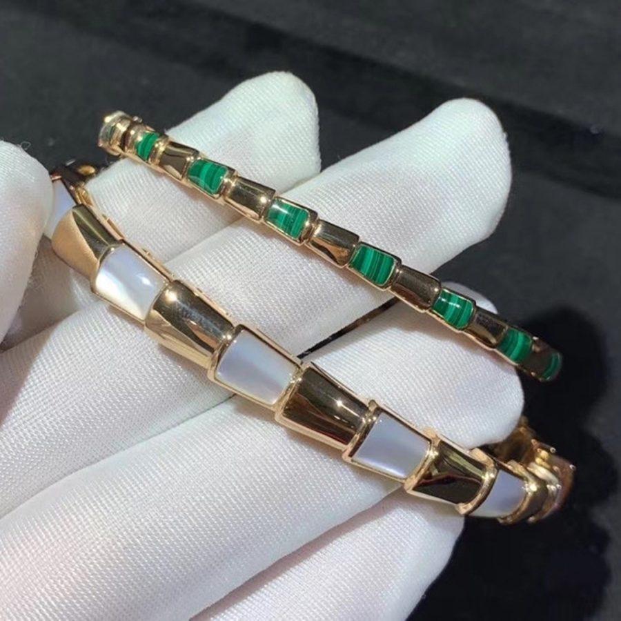 [⭐Spark]SERPENTI BRACELET PINK GOLD MOP