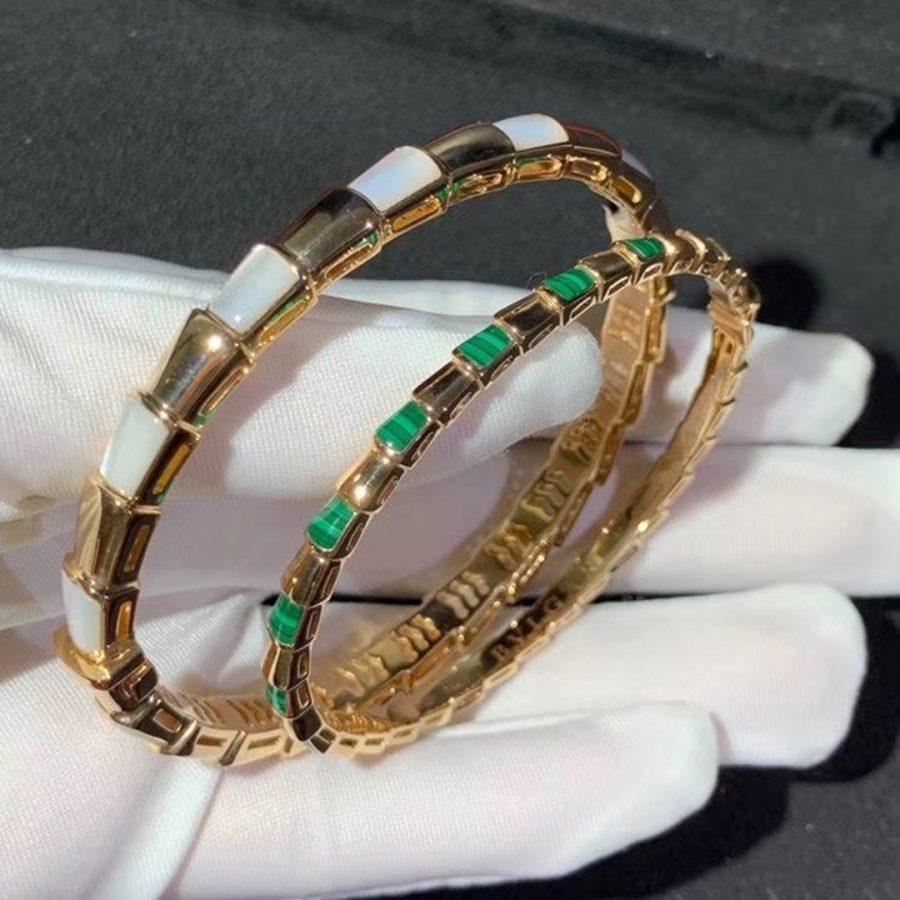[⭐Spark]SERPENTI BRACELET PINK GOLD MOP