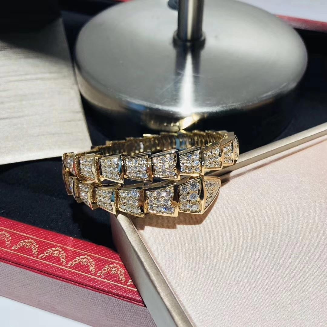 [⭐Spark]SERPENTI BRACELET 8MM GOLD DIAMOND