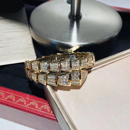 [⭐Spark]SERPENTI BRACELET 8MM GOLD DIAMOND