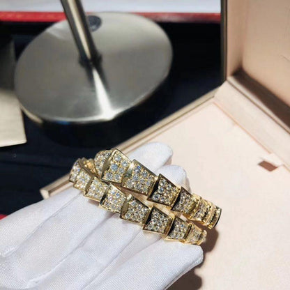 [⭐Spark]SERPENTI BRACELET 8MM GOLD DIAMOND