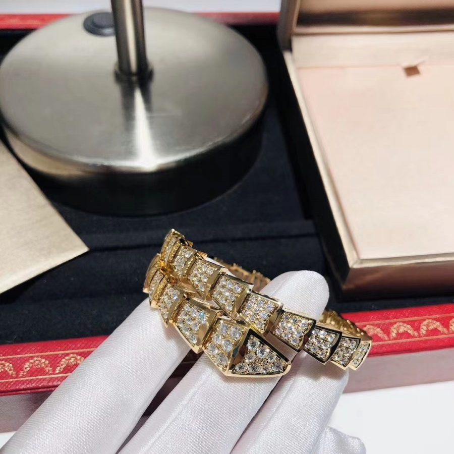 [⭐Spark]SERPENTI BRACELET 8MM GOLD DIAMOND