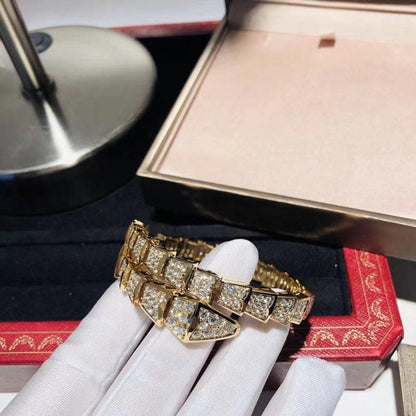 [⭐Spark]SERPENTI BRACELET 8MM GOLD DIAMOND