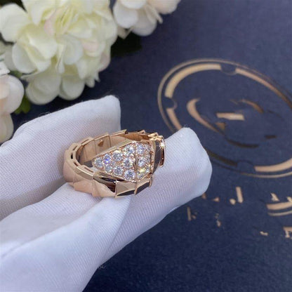 [⭐Spark]SERPENTI RING PINK GOLD DIAMOND