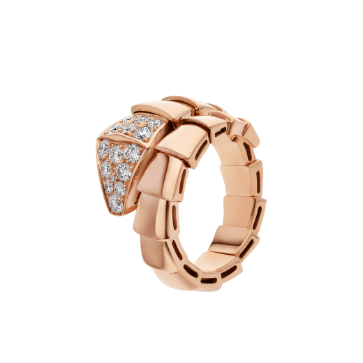 [⭐Spark]SERPENTI RING PINK GOLD DIAMOND