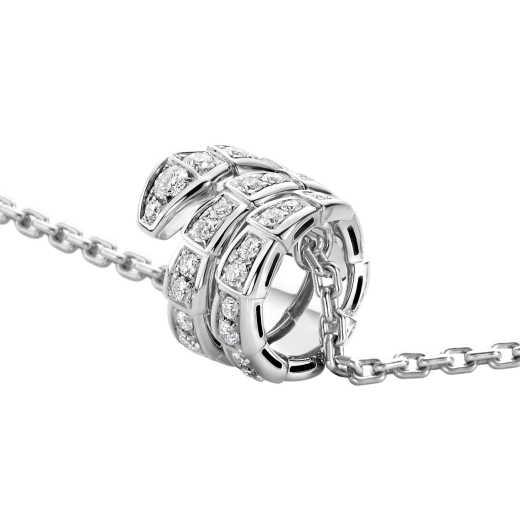 [⭐Spark]SERPENTI  NECKLACE DOUBLE RING DIAMOND