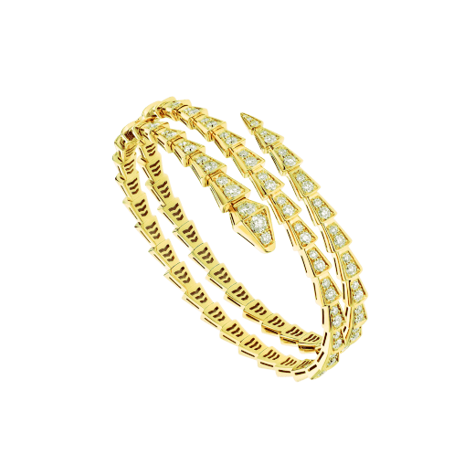 [⭐Spark]SERPENTI BRACELET GOLD DIAMOND DOUBLE ROW
