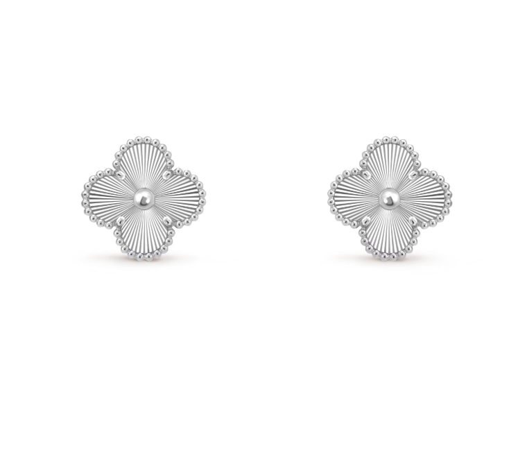 [⭐Spark]CLOVER MEDIUM 1 MOTIFS LASER EARRINGS