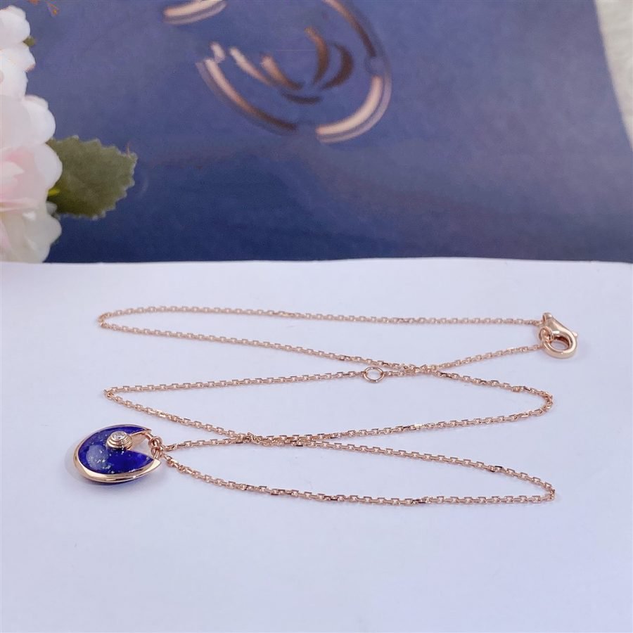 [⭐Spark]AMULETTE ROSE GOLD AGATE NECKLACE