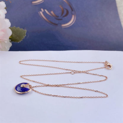 [⭐Spark]AMULETTE ROSE GOLD AGATE NECKLACE