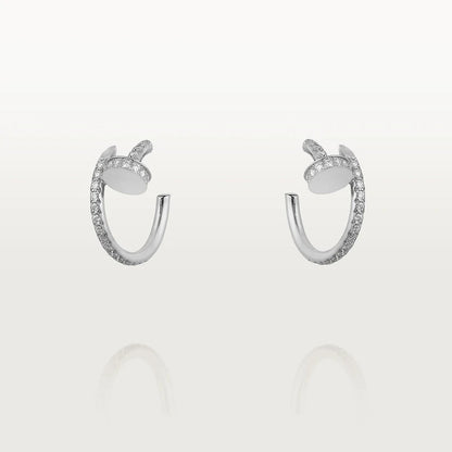 [⭐Spark]JUSTE EARRINGS 12.75MM SILVER DIAMOND