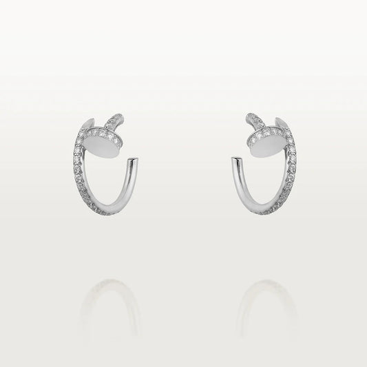 [⭐Spark]JUSTE EARRINGS 12.75MM SILVER DIAMOND