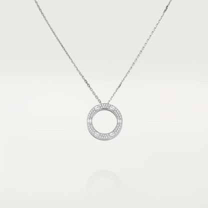 [⭐Spark]LOVE NECKLACE ADJUSTABLE SILVER
