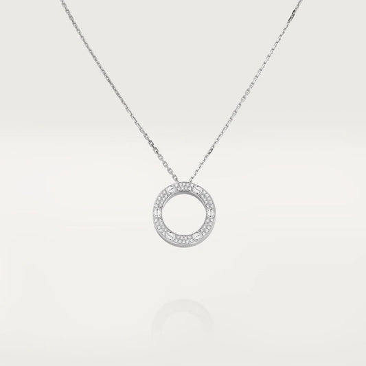 [⭐Spark]LOVE NECKLACE ADJUSTABLE SILVER