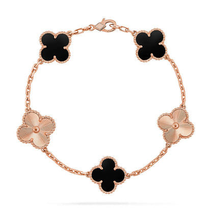 [⭐Spark] CLOVER 5 MOTIF ONYXS BRACELET COLLECTION