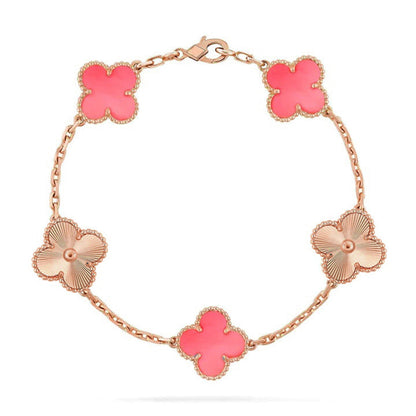 [⭐Spark] CLOVER 5 MOTIFS  PINK MOP BRACELET COLLECTION
