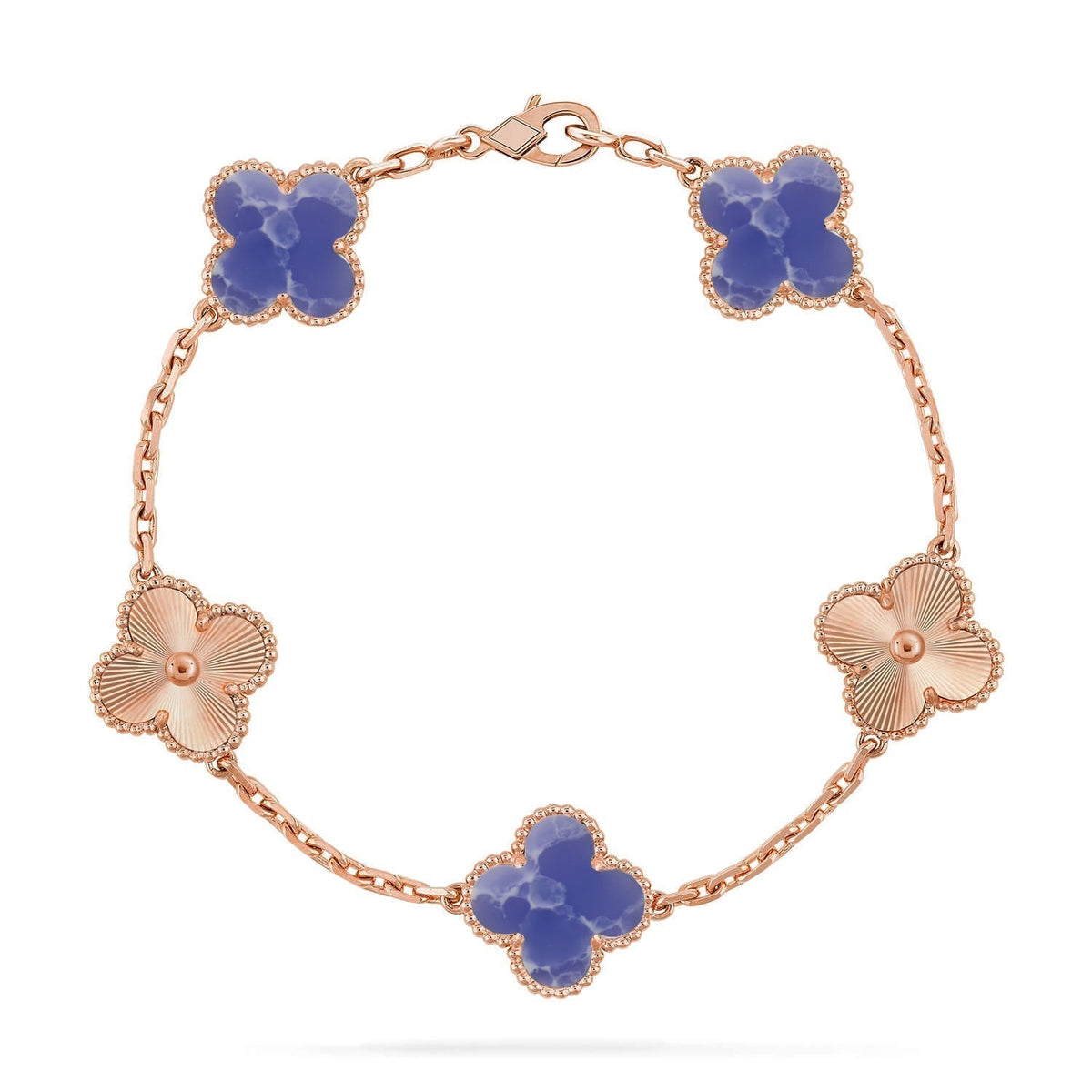 [⭐Spark]CLOVER 5 MOTIF BLUE VEINS BRACELET COLLECTION