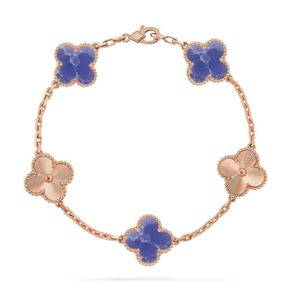 [⭐Spark]CLOVER 5 MOTIF BLUE VEINS BRACELET COLLECTION