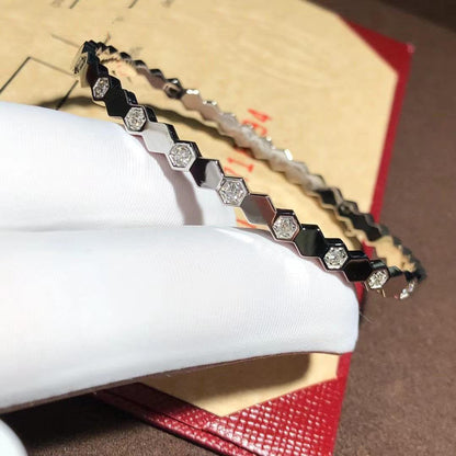 [⭐Spark]BEE LOVE SILVER DIAMOND BRACELET