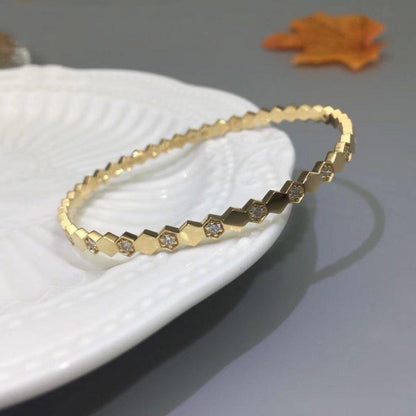 [⭐Spark]BEE LOVE GOLD DIAMOND BRACELET