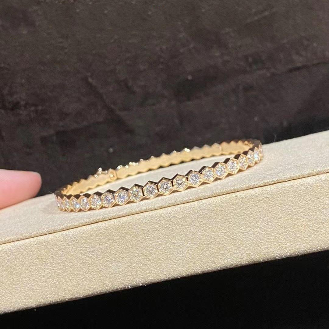 [⭐Spark]BEE LOVE GOLD BRACELET FULL DIAMOND