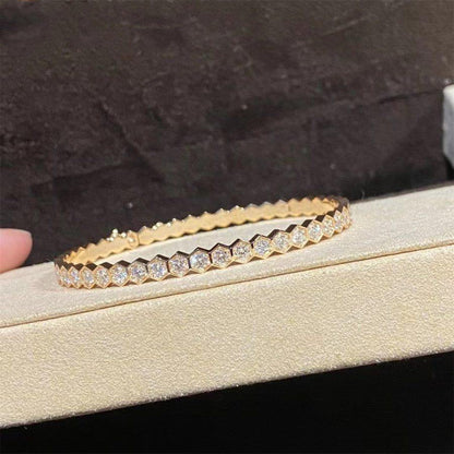 [⭐Spark]BEE LOVE GOLD BRACELET FULL DIAMOND