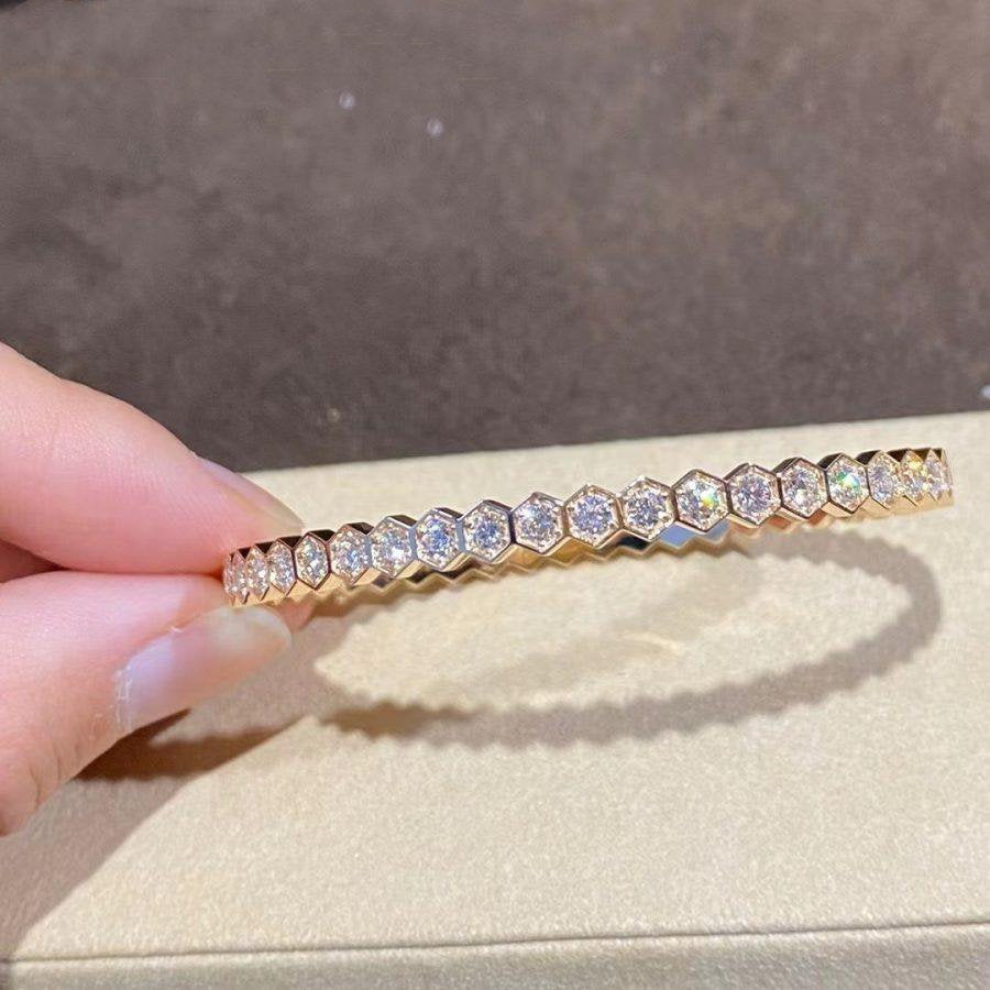 [⭐Spark]BEE LOVE GOLD BRACELET FULL DIAMOND