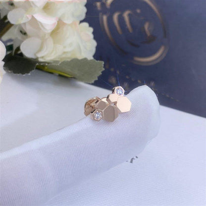 [⭐Spark]BEE LOVE PINK GOLD DIAMOND EARRINGS
