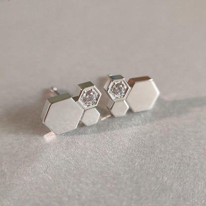 [⭐Spark]BEE LOVE SILVER DIAMOND EARRINGS