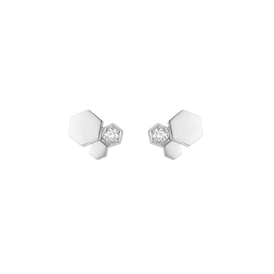 [⭐Spark]BEE LOVE SILVER DIAMOND EARRINGS