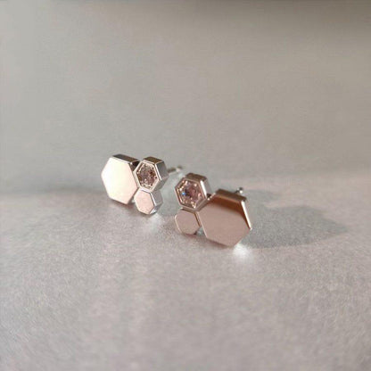 [⭐Spark]BEE LOVE SILVER DIAMOND EARRINGS