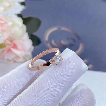 [⭐Spark]BEE LOVE RING PINK GOLD 1 DIAMOND