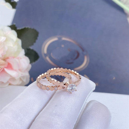 [⭐Spark]BEE LOVE RING PINK GOLD 1 DIAMOND