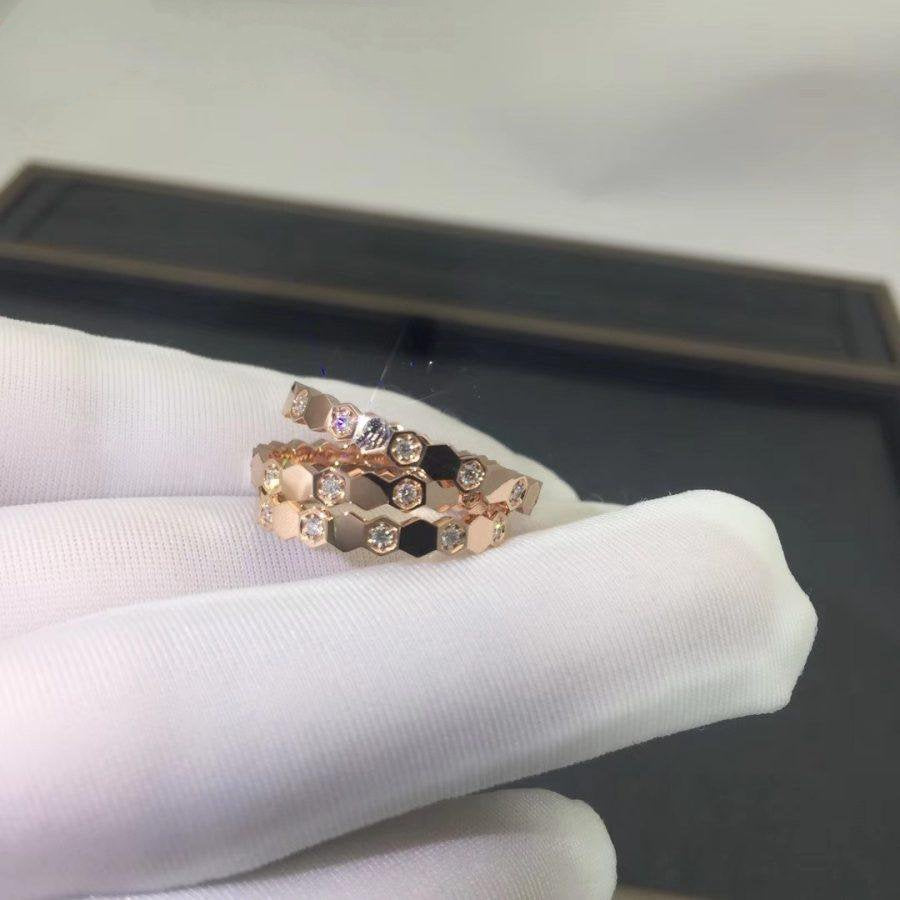 [⭐Spark]BEE LOVE RING PINK GOLD DIAMOND